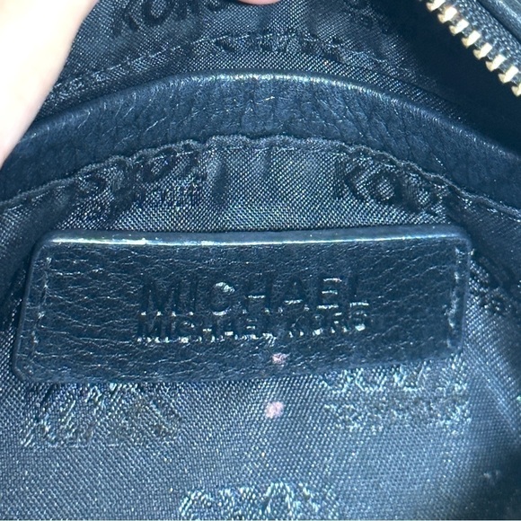 Michael Kors Black Pebbled Leather Small Fulton Crossbody Bag - Picture 15 of 15